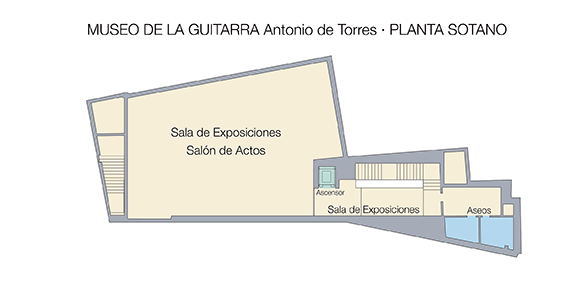 Planta Sotano Museo de la Guitarra Antonio de Torres